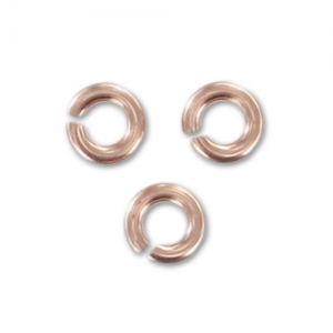 Anneaux ouverts 3x0.76 mm en Rose Gold filled (or laminé)  x25