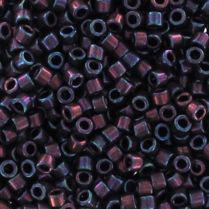 Miyuki Delica 11/0 DB1004 - Metallic Dark Plum Gold Iris x8g