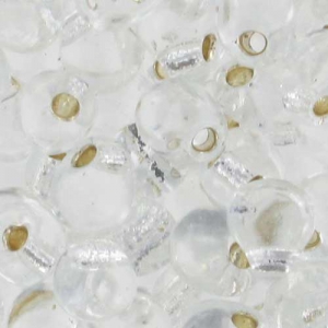 Mini-gouttes Miyuki 3.4 mm DP001 - Crystal Silver Lined x8g