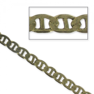 Chaîne maille marine 4 mm bronze x1m