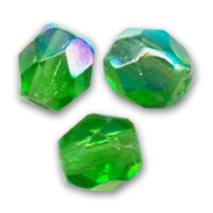 Facettes 3 mm Green AB x50