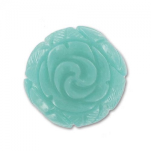 Perle synthétique rose 13 mm Aqua x1