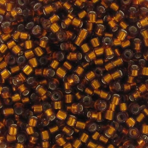 Miyuki Delica 11/0 DB0144 - Silver Lined Dark Topaz x8g