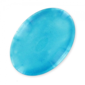 Cabochon pailleté 25x18 mm Turquoise x1
