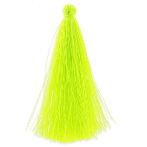 Pompon imitation soie 88-93 mm Jaune Fluo x1