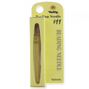 Aiguilles Tulip bout arrondi pour rocailles 15/0 0,41x48,5 mm (N°11)x4