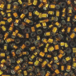 Miyuki Delica 11/0 DB0604 - Dyed Silver Lined Golden Olive x8g