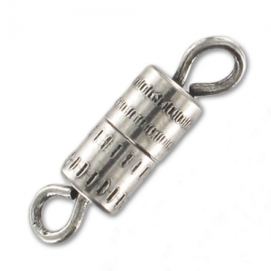 Fermoir à visser 8.5 mm argenté  vieilli