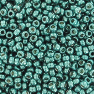 Rocaille Miyuki Duracoat 15/0 4217 - Galvanized Dark Sea Foam x8g