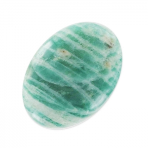 Cabochon ovale 18x13 mm Amazonite zébrée x1