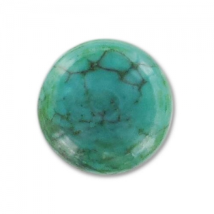 Cabochon rond  8 mm Turquoise naturelle