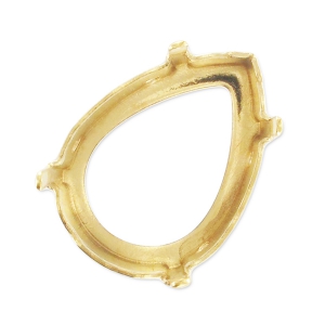Serti griffe pour cabochon PureCrystal 4320 18x13 mm - Doré x1