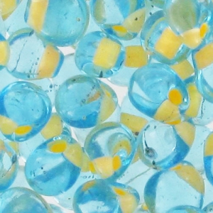 Mini-gouttes Miyuki 3.4 mm DPF18 - Apricot Lined Aqua x8g