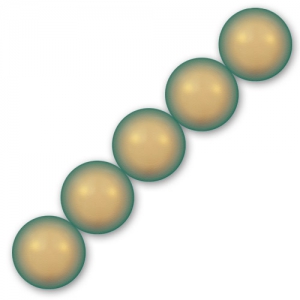 Perles nacrées PureCrystal 5810 8 mm Iridescent Green Pearl x5