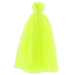 Pompon imitation coton 43-46 mm Jaune Fluo x1