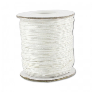 Fil de jade / Fil nylon tressé 0.8 mm Blanc x100 m