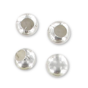 Embouts boules pour cordon 2 mm en Argent 925 x4