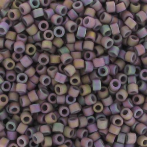 Miyuki Delica 11/0 DB1067 - Mat Metallic Thistle Gold Iris x8g