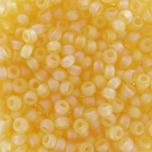 Rocaille Miyuki 11/0 132FR - Tr Light Topaz Mat AB x8g