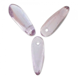 Dagues en verre 3x11 mm Mix Light Amethyst Lavender x50
