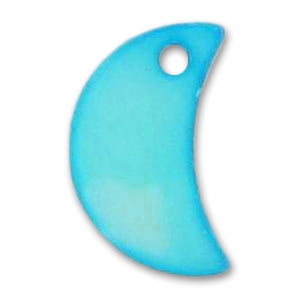 Demi-lune Nacre 13 mm Turquoise x10