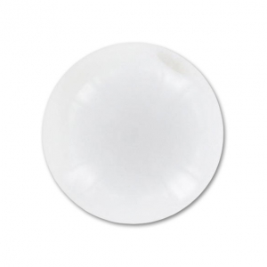 Perle en résine opaque 8 mm Blanc x1