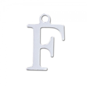 Breloque lettre F - 15 mm en Argent 925 x1