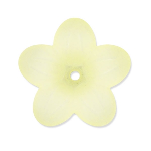 Fleur 20 mm Jaune clair Frosted