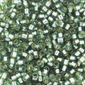 Miyuki Delica Duracoat 11/0 DB2165 - Silver Lined Dyed Dark Sea Foam x8g