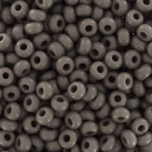 Preciosa Perles rocailles 11/0 2 mm - Gris Opaque x10g