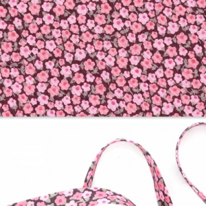 Biais en tissu Liberty - Penny - Rose x1m