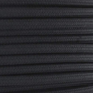 Cordon lacet 3 mm Noir x 1m