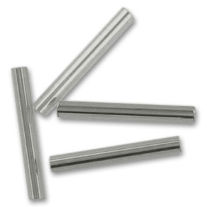 Preciosa Perles rocailles tubes 20 mm Black Diamond Silver Lined x20g