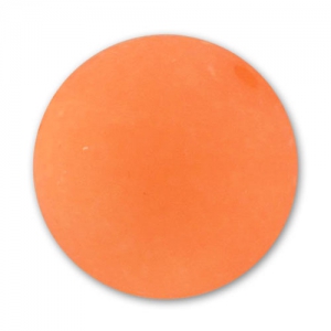 Perle ronde Polaris Dépolie 16 mm Orange Fluo x1