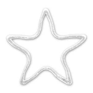Intercalaires étoile 10 mm argenté x10
