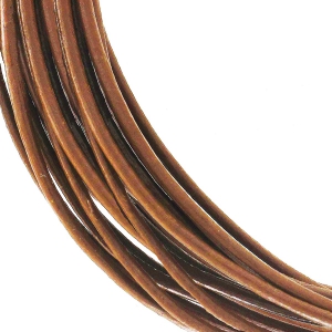 Cordon cuir 1 mm Marron x 2.95 m