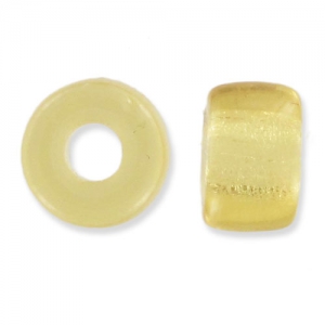 Perles gros trous - Pony Beads 6 mm - Preciosa - Light Topaz x15