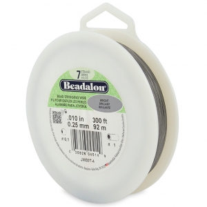 Fil Cablé 7 brins 0.25 mm - Beadalon - Acier x91 m