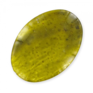 Cabochon pailleté 25x18 mm Khaki x1