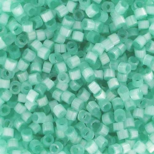 Miyuki Delica 11/0 DB1812 - Dyed Light Aqua Green Silk Satin x8g