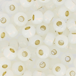 Rocaille Miyuki 6/0 551 - Gilt Lined Opal x8g