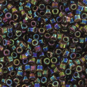 Miyuki Delica 11/0 DB0087 - Root Beer Lined Light Topaz AB x8g