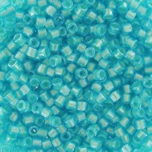 Miyuki Delica 11/0 DB1708 - Mint Pearl Lined Ocean Blue x8g