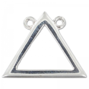 Intercalaire triangle 2 anneaux 16.5 mm en Argent 925 x1