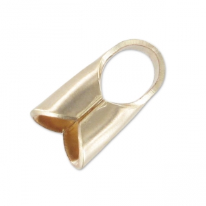 Embout pour cordon 4 mm - Gold Filled (or laminé)  x2
