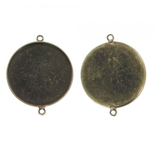 Serti Eco intercalaire pour cabochon fond plat 25 mm bronze