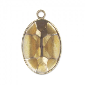 Serti pendentif à coller pour cabochon PureCrystal4120 14x10 mm - Bronze x1