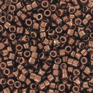 Miyuki Delica 11/0 DB0460 - Galvanized Cinnamon Brown x8g