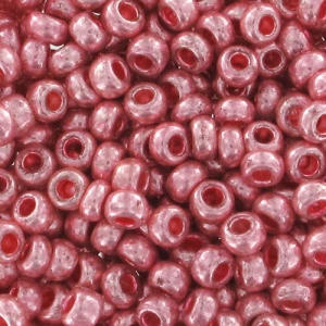 Preciosa Perles rocailles 9/0 2.5 mm - Rose Metallique x10g