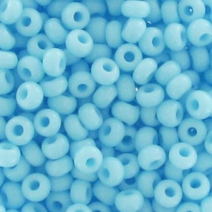 Preciosa Perles rocailles 11/0 2 mm - Aquamarine Opaque x20g